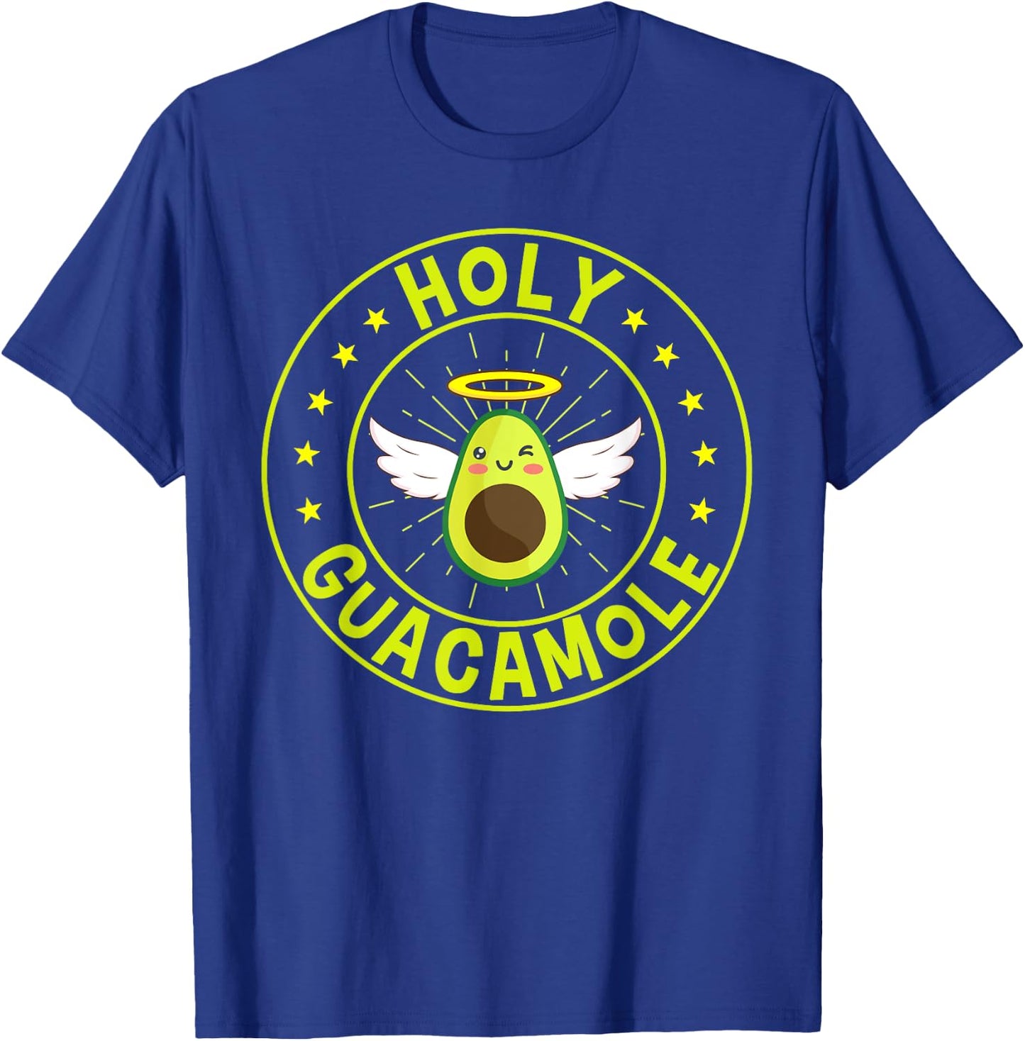 Funny Holy Guacamole Angel Mexican Food Avocado T-Shirt - T-Shirt | Royal