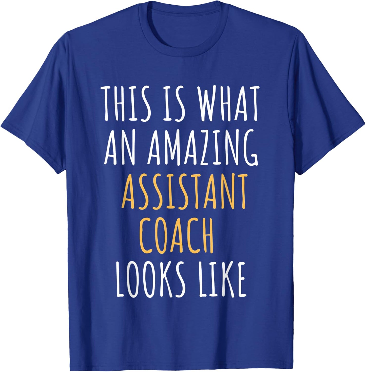 Assistant Coach Appreciation Thank You End Of Year Christmas T-Shirt - T-Shirt | Royal