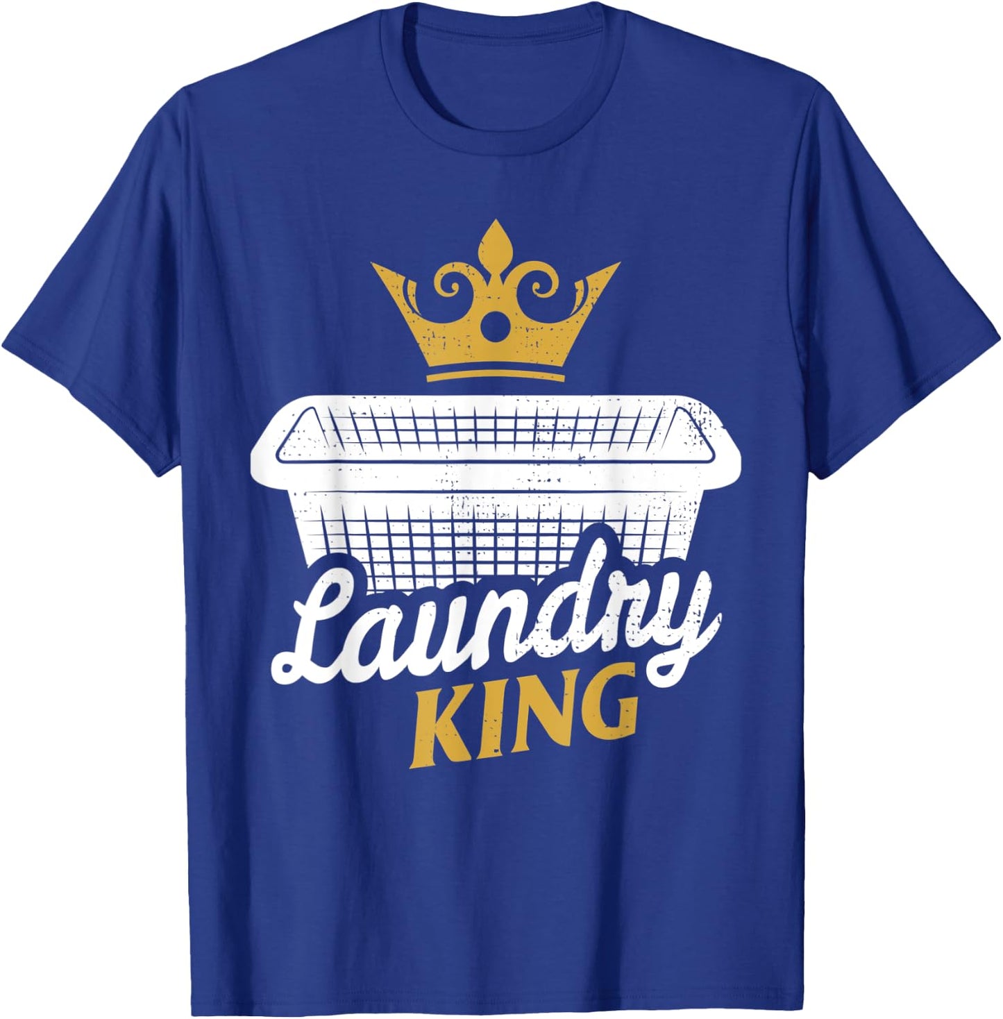 Funny Laundry King House Husband Dirty Clothes T-Shirt - T-Shirt | Royal