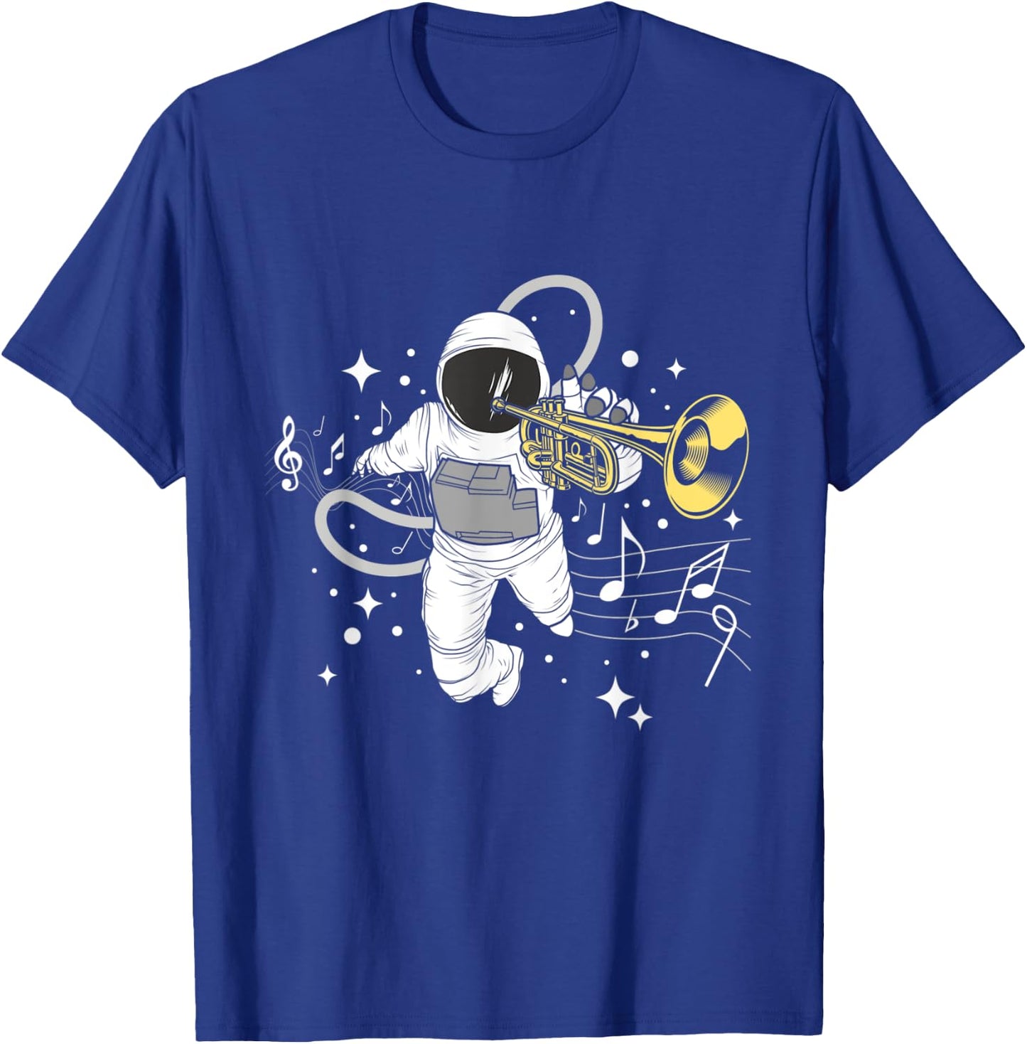 Astronaut Trumpet Player - Trumpeter Marching Band T-Shirt - T-Shirt | Royal