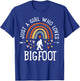 Just A Girl Who Loves Bigfoot Rainbow Gifts Bigfoot Lover T-Shirt - T-Shirt | Royal