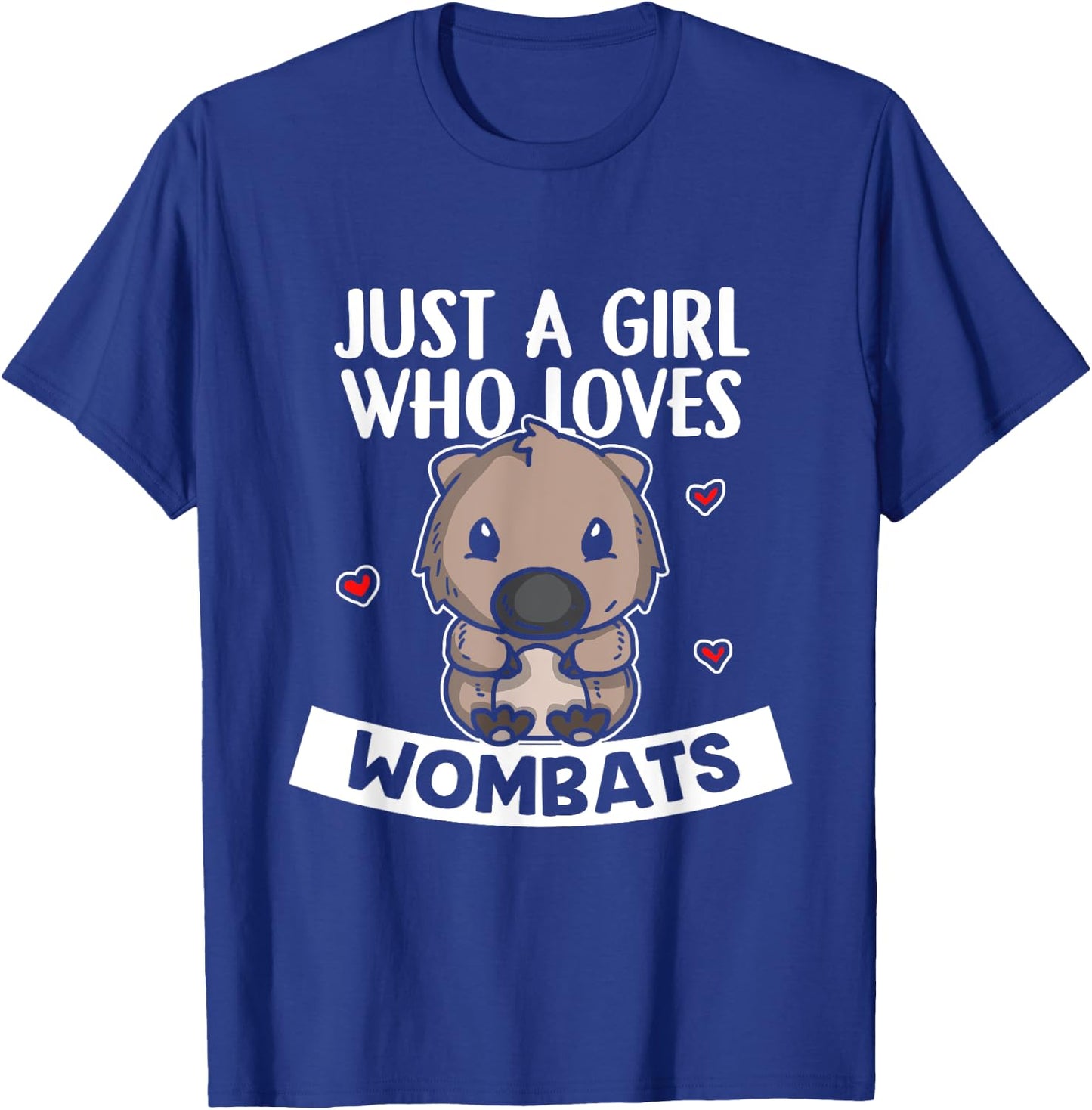 Just A Girl Who Loves Wombats Cute Wombat Costume T-Shirt - T-Shirt | Royal