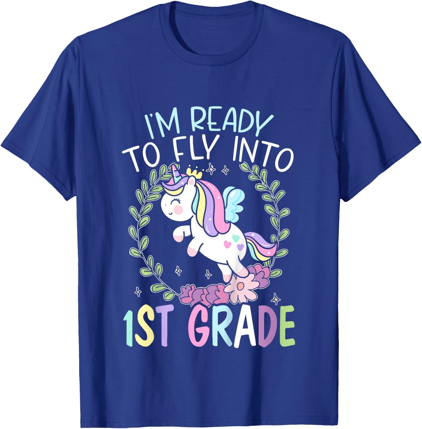 Kids I'm Ready To Fly Into 1st Grade First Day Of School T-Shirt - T-Shirt | Royal