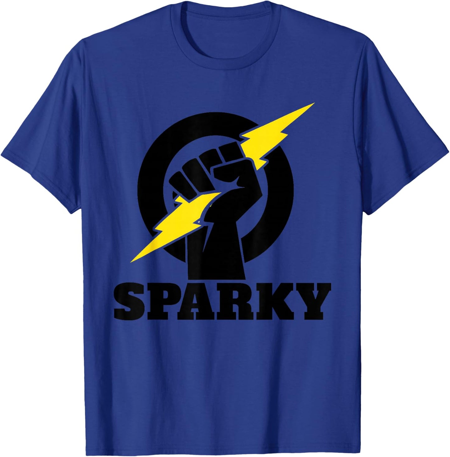 Electrician Lightning Bolt Electrician Sparky T-Shirt - T-Shirt | Royal