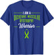 Duchenne Muscular Dystrophy Warrior Awareness Ribbon Patient T-Shirt - T-Shirt | Royal