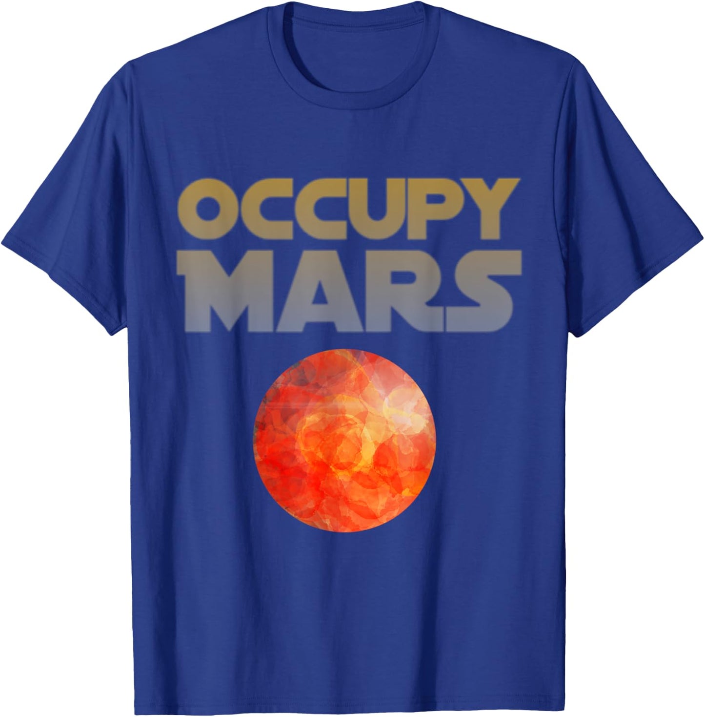 Occupy Mars Mission to Space T-Shirt - T-Shirt | Royal