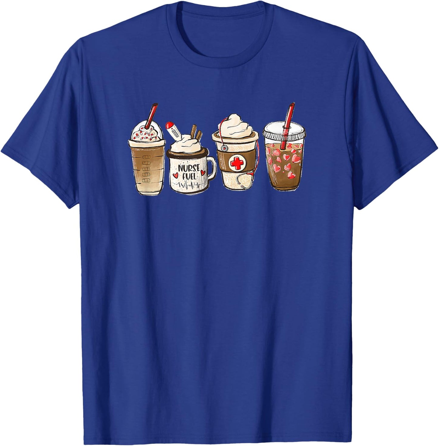 Nurse's Week 2022 Nurse Coffee Life CNA CMA Love T-Shirt - T-Shirt | Royal
