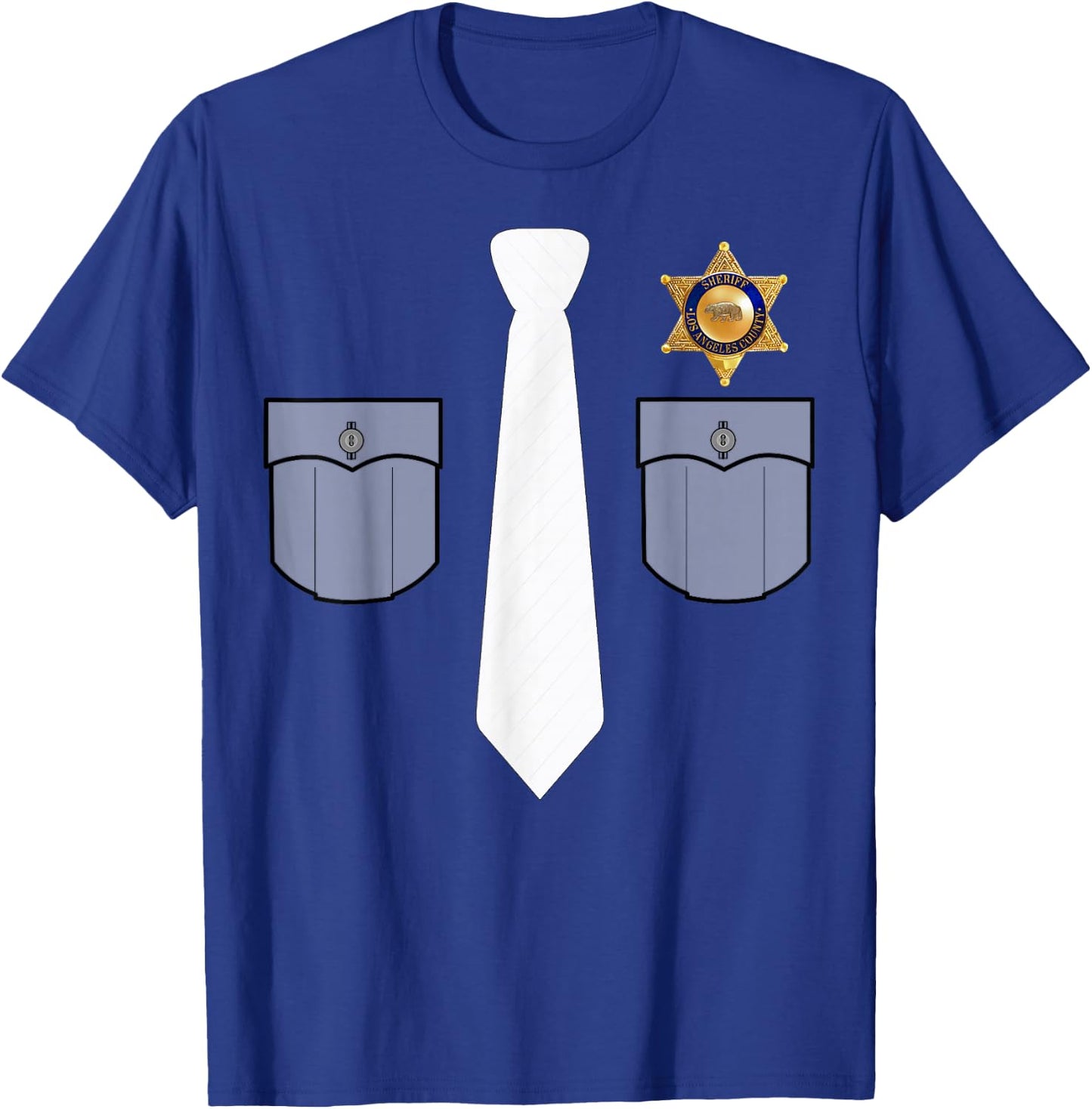 Prison Warden Prison Guard Costume Funny Gift T-Shirt - T-Shirt | Royal