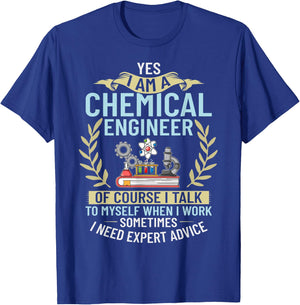 Chemical Engineer Chemistry Engineering Science Student T-Shirt - T-Shirt | Royal