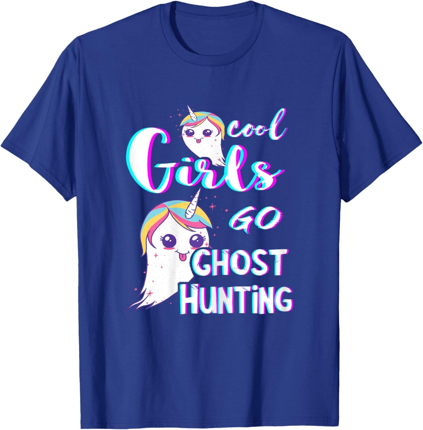Ghost Hunting Girl Paranormal Investigator Ghost Hunt Ghosts T-Shirt - T-Shirt | Royal