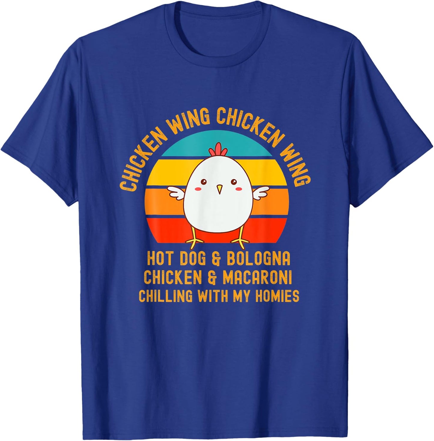 Chicken Wing Chicken Wing Hot Dog And Bologna Toddler 5T T-Shirt - T-Shirt | Royal