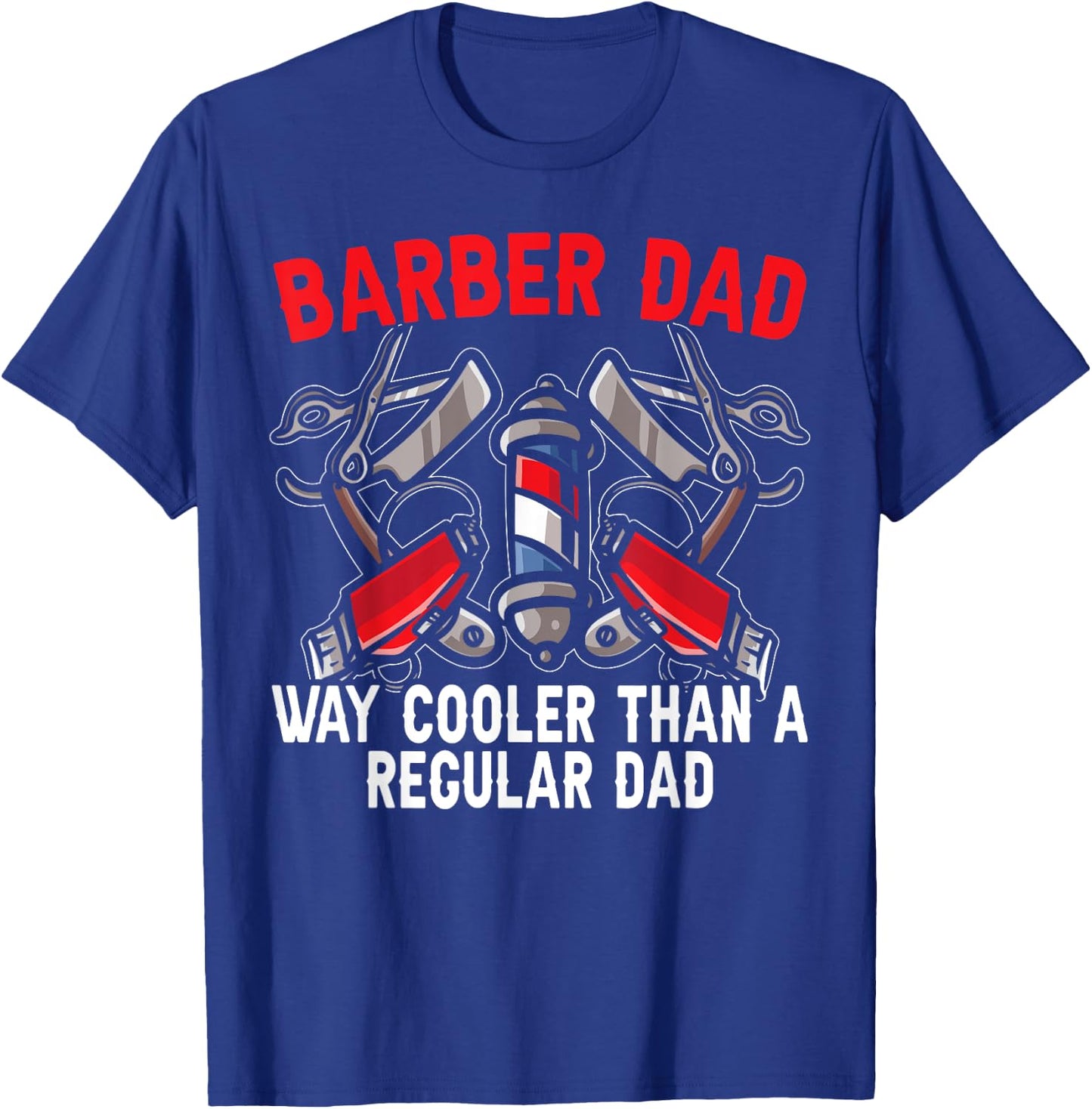 Barbier Dad Father's Day Haircut Barbershop Bester Daddy T-Shirt - T-Shirt | Royal