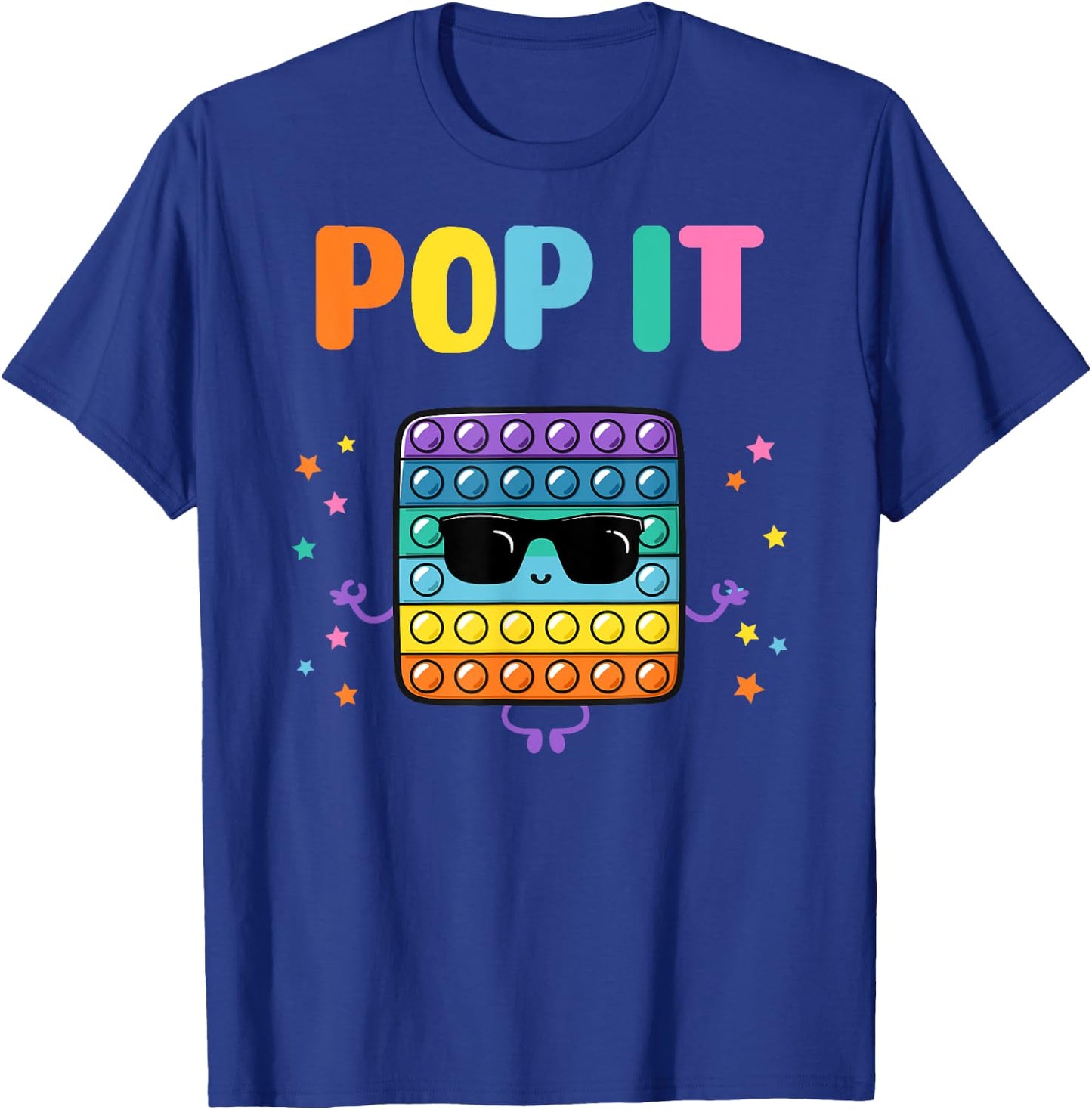 Pop It for toddler kids child - Pop It fidget toy boy girl T-Shirt - T-Shirt | Royal
