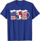 Beer USA Panama USA Panama Flag T-Shirt - T-Shirt | Royal