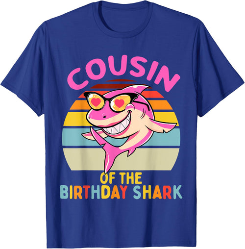 Cousin of the Shark Birthday Girls Matching Family