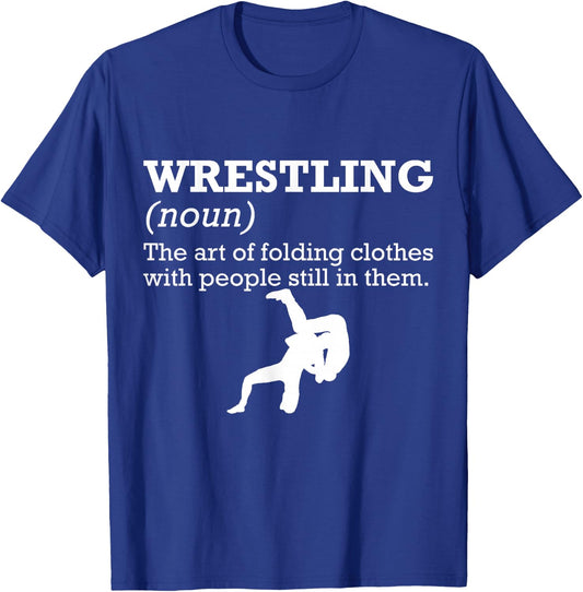Funny Definition Wrestling Wrestler Small T-Shirt - T-Shirt | Royal