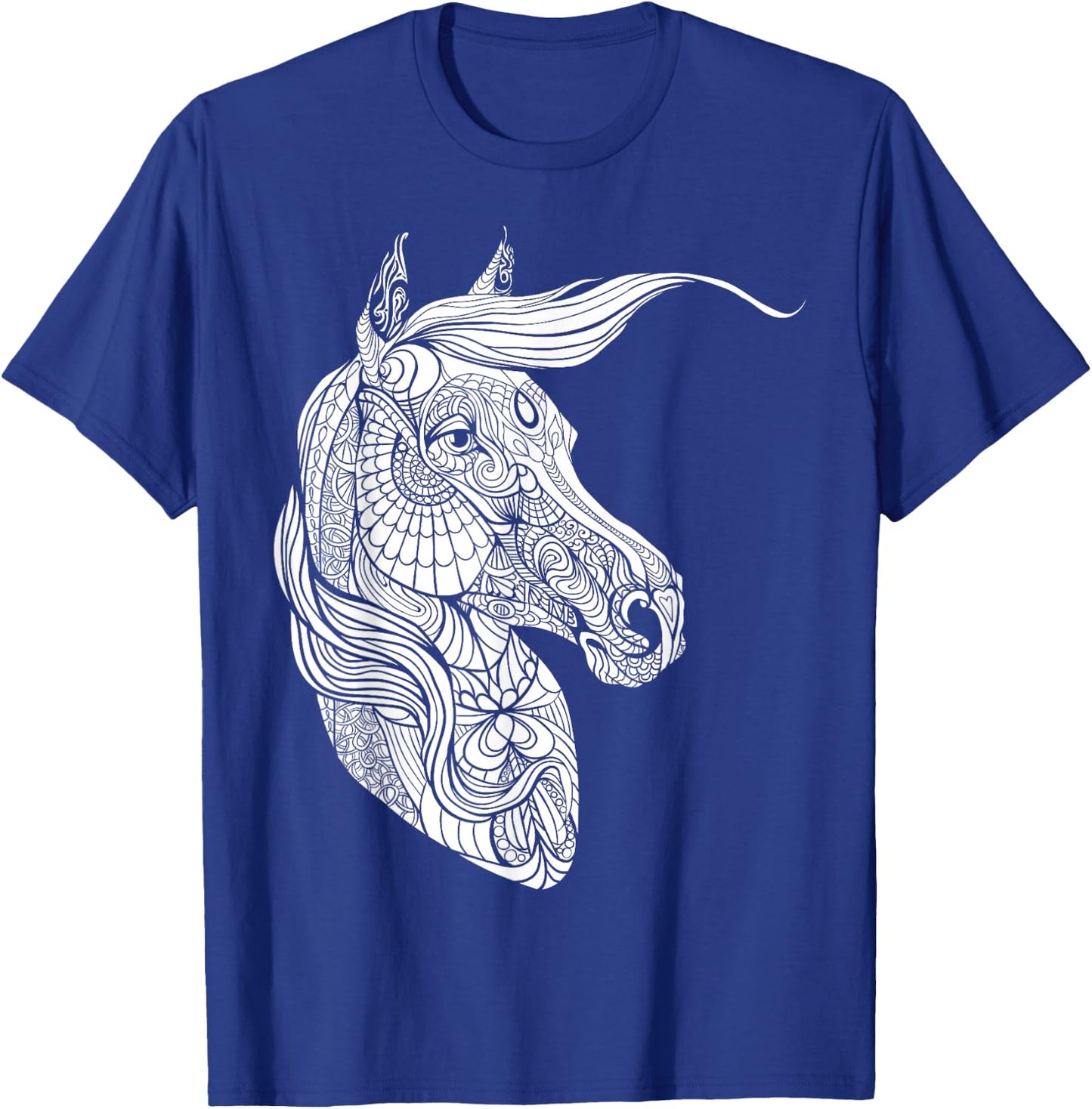Cute horse to paint and colour for children T-Shirt - T-Shirt | Royal