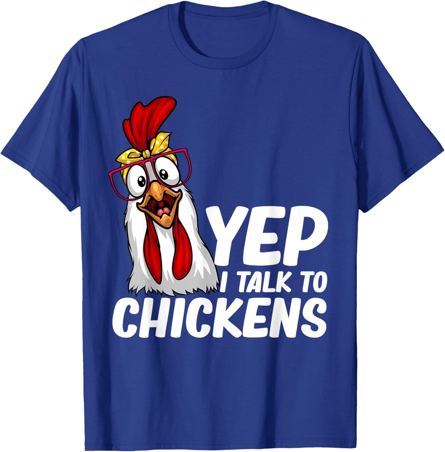 Funny Chicken Women Crazy Chicken Farmer Lovers T-Shirt - T-Shirt | Royal