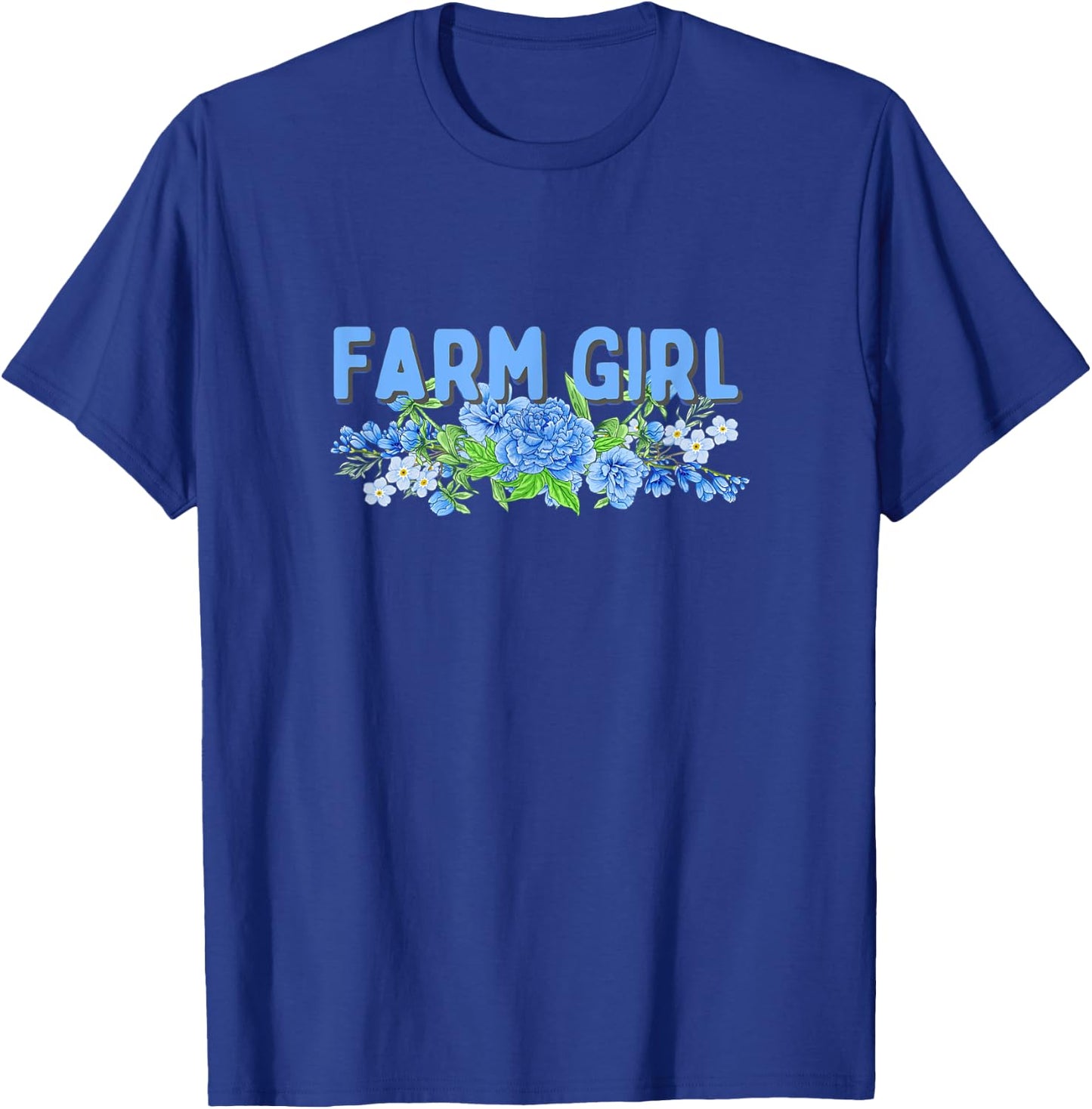 FARM GIRL - Funny Farmer T-Shirt - T-Shirt | Royal
