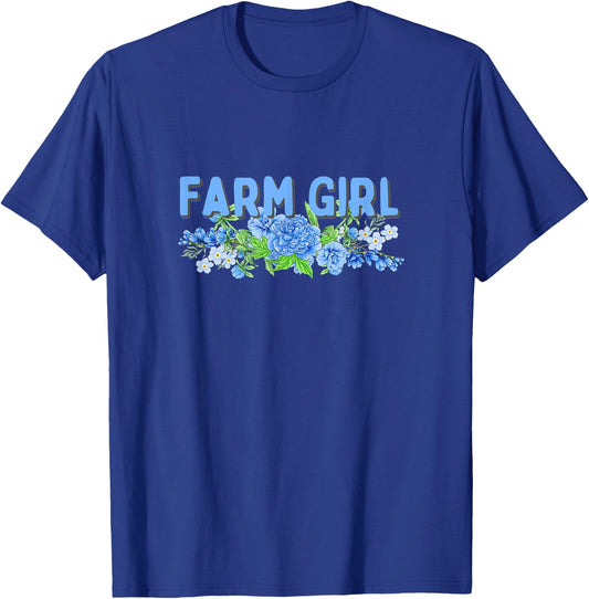 FARM GIRL - Funny Farmer T-Shirt - T-Shirt | Royal