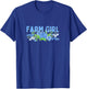 FARM GIRL - Funny Farmer T-Shirt - T-Shirt | Royal