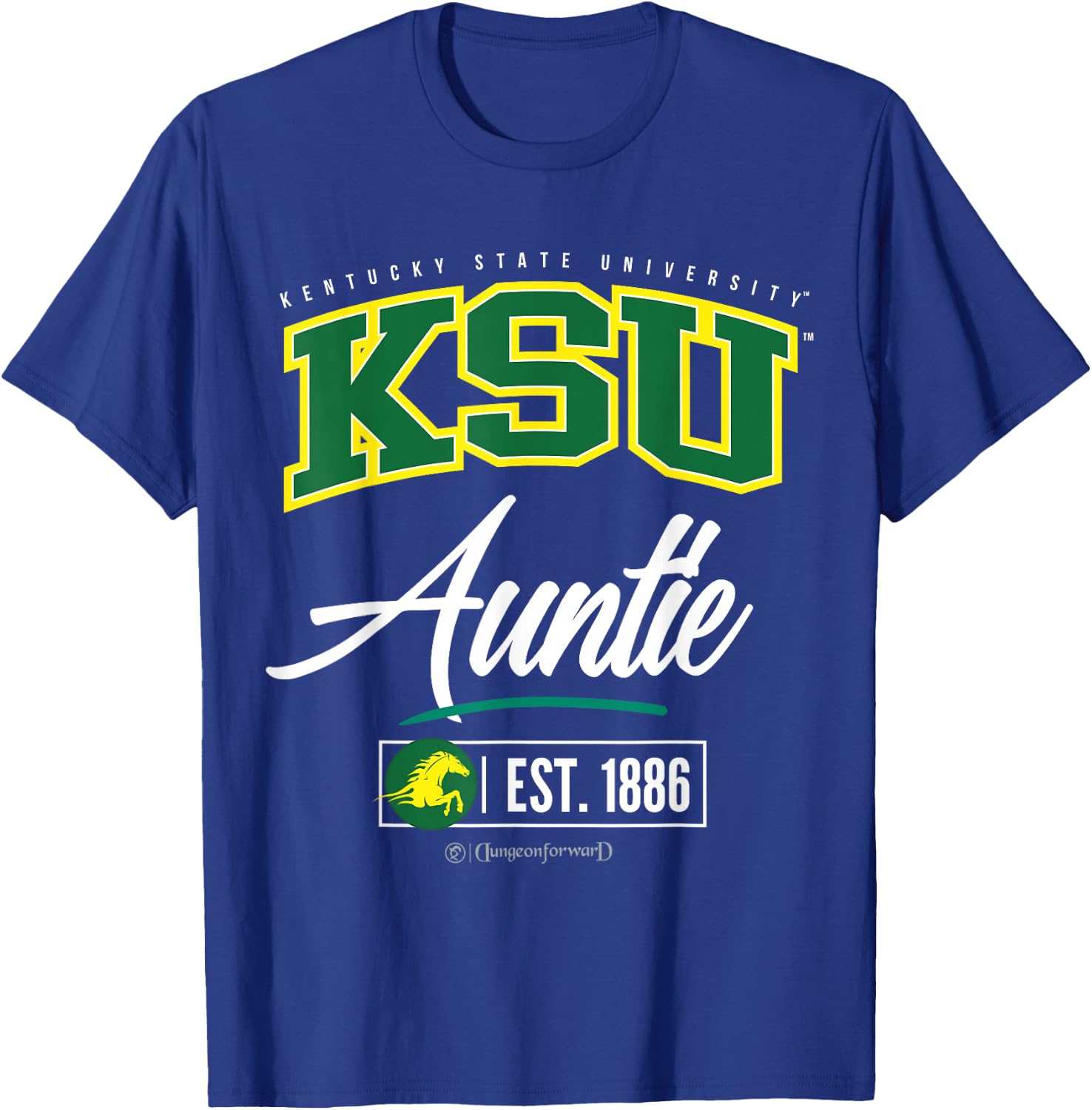 Kentucky State University - KSU HBCU Auntie T-Shirt - T-Shirt | Royal