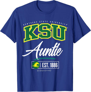Kentucky State University - KSU HBCU Auntie T-Shirt - T-Shirt | Royal