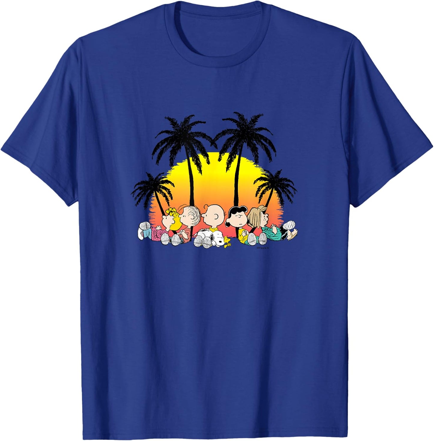 Peanuts - Snoopy Tropical Peanuts T-Shirt - T-Shirt | Royal