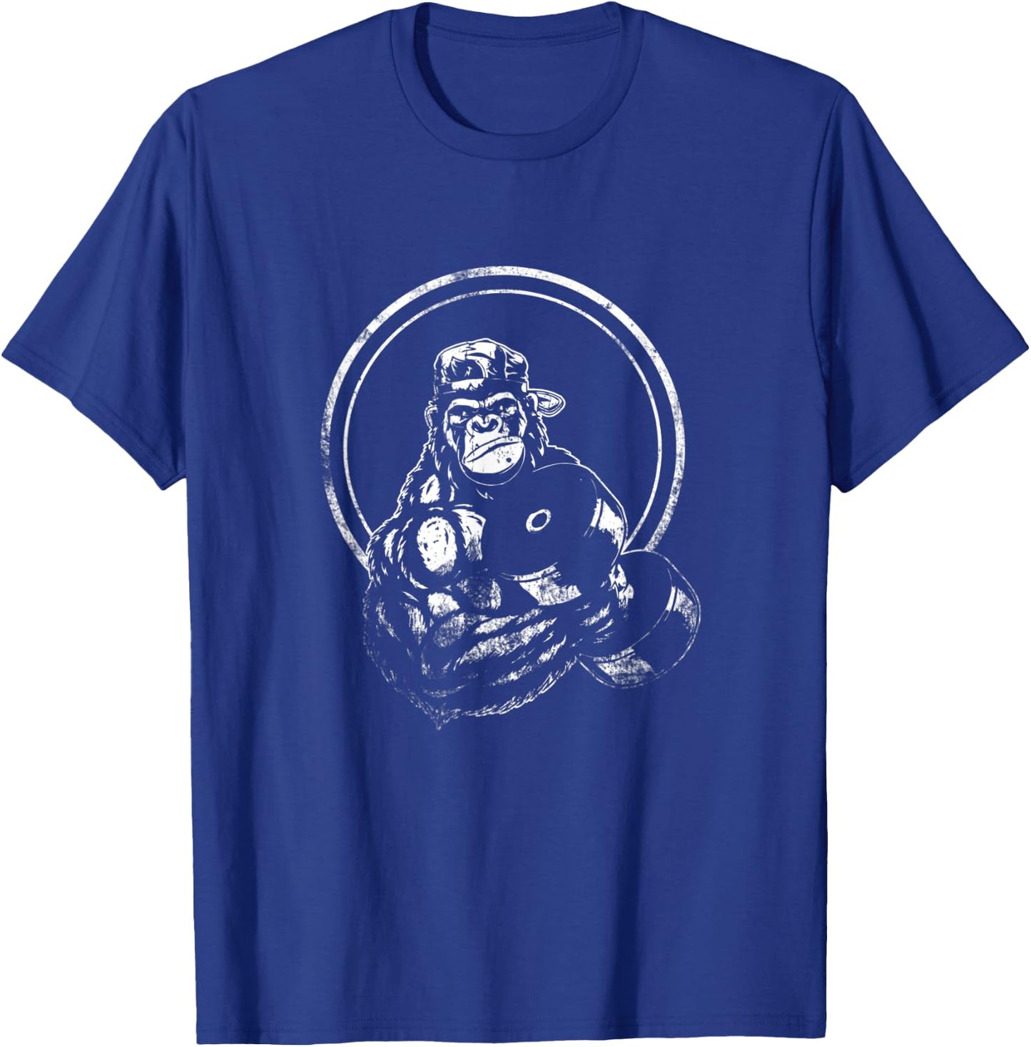 Gorilla Strength Weight Lifter Gym Body Builder Workout T-Shirt - T-Shirt | Royal