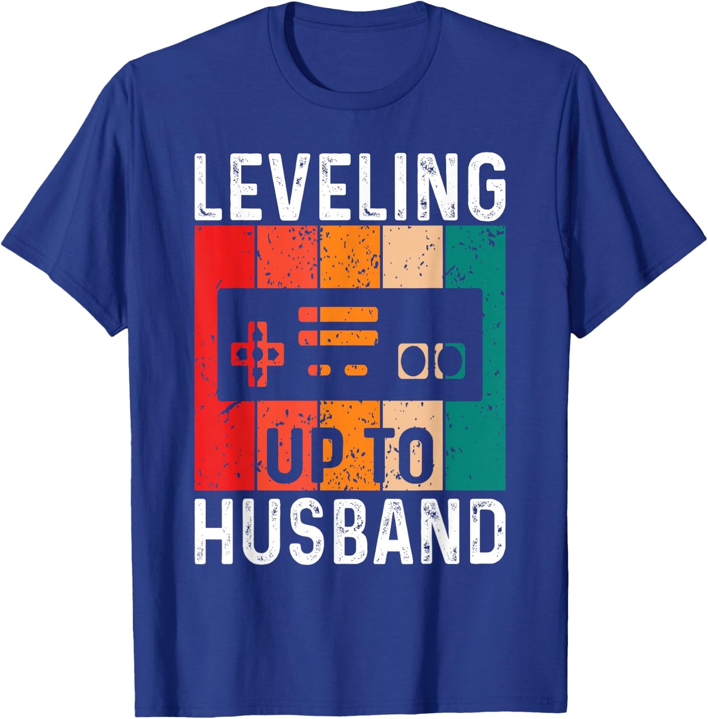 Bachelor Party Leveling Up to Husband Gaming Groom-to-be T-Shirt - T-Shirt | Royal