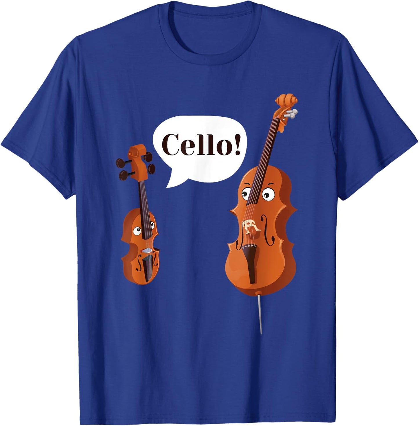 Cello Player Cellist Orchestra Musician Classical Music T-Shirt - T-Shirt | Royal