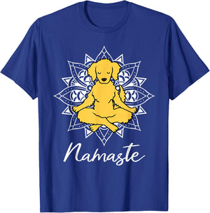 Golden Retriever Yoga for a yoga workout fan T-Shirt - T-Shirt | Royal