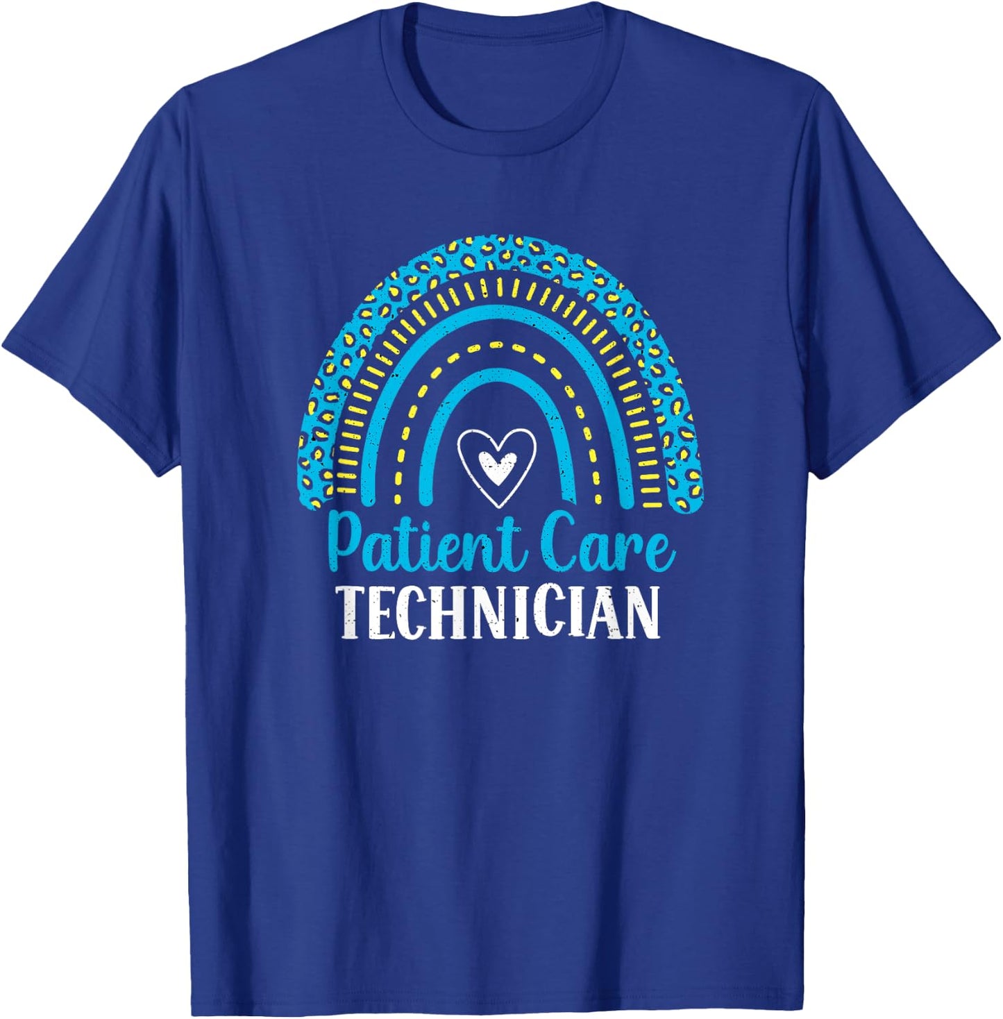 Patient Care Technician Rainbow PCT Healthcare Assistants T-Shirt - T-Shirt | Royal