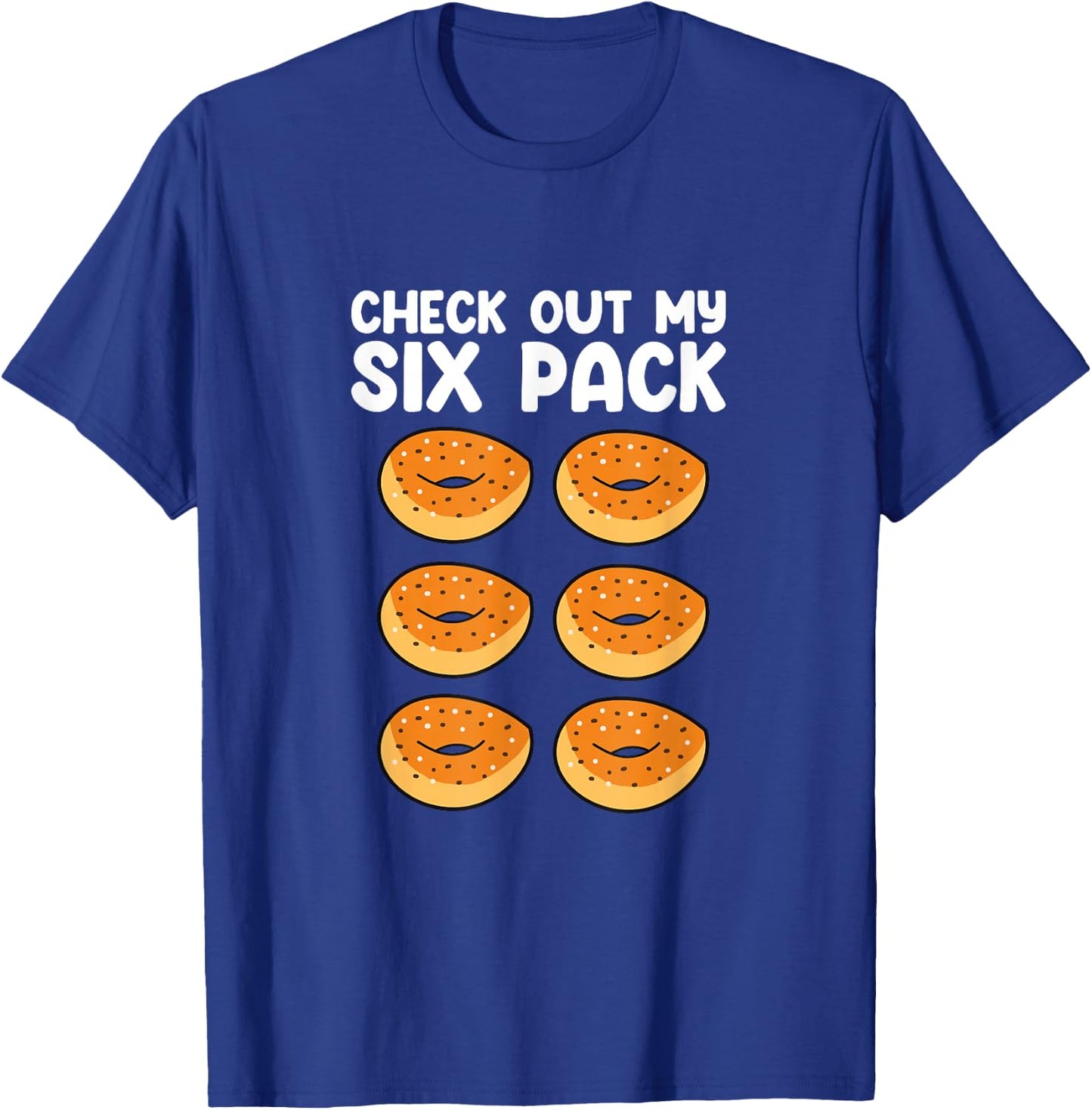 Check Out My Sixpack Bagels Funny Bagel Lover Baking T-Shirt - T-Shirt | Royal
