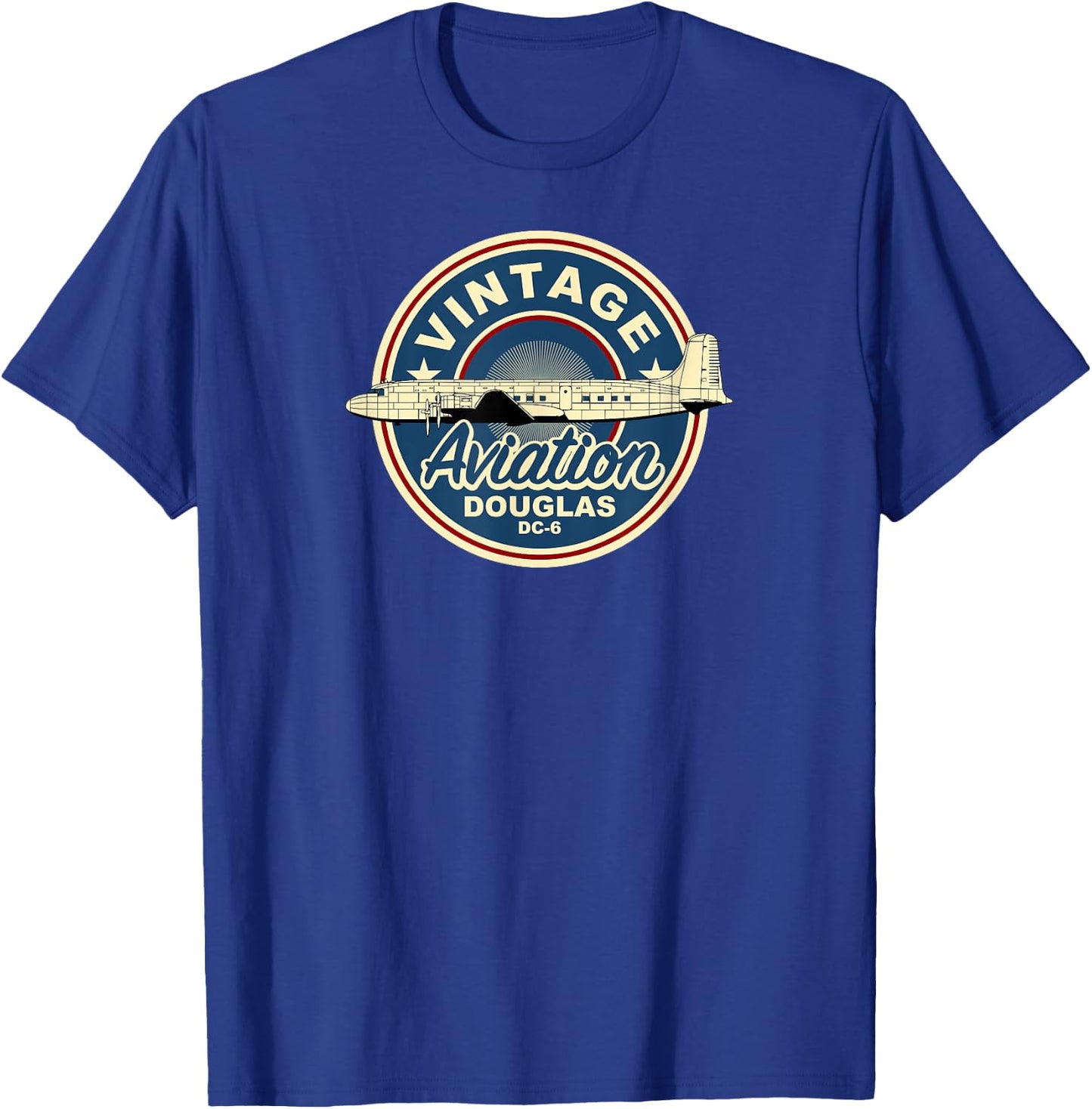Douglas DC-6 T-Shirt - T-Shirt | Royal