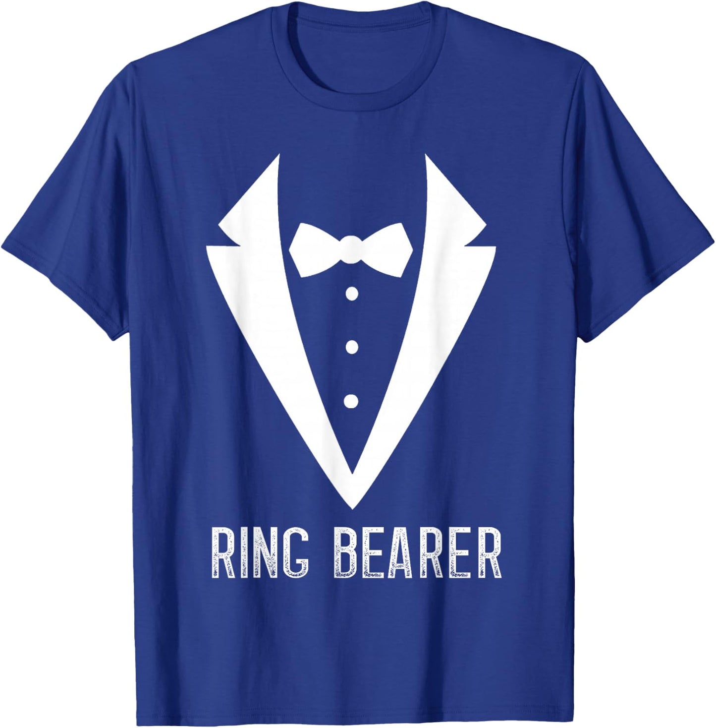 Ring Bearer Attire Ring Wedding Party Bow Tie Security T-Shirt - T-Shirt | Royal