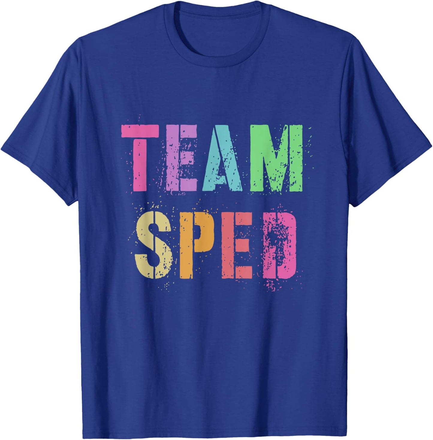 Vintage TEAM SPED Last Day of School Teacher Special Ed Crew Men Women Girls Kids T-Shirt - T-Shirt | Royal