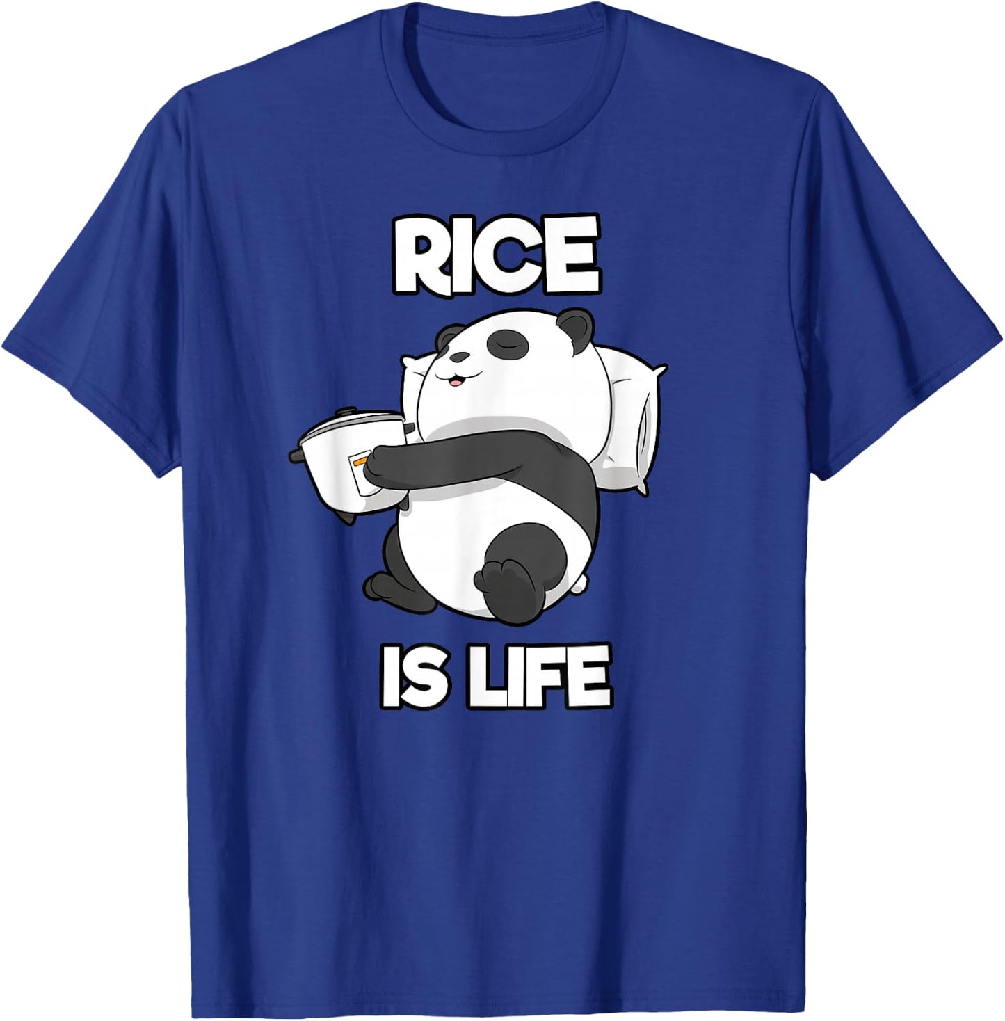 Panda Rice Is Life Rice Cooker T-Shirt - T-Shirt | Royal
