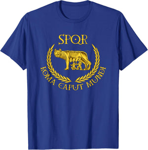 SPQR - Roma Caput Mundi - Capitoline Wolf T-Shirt - T-Shirt | Royal