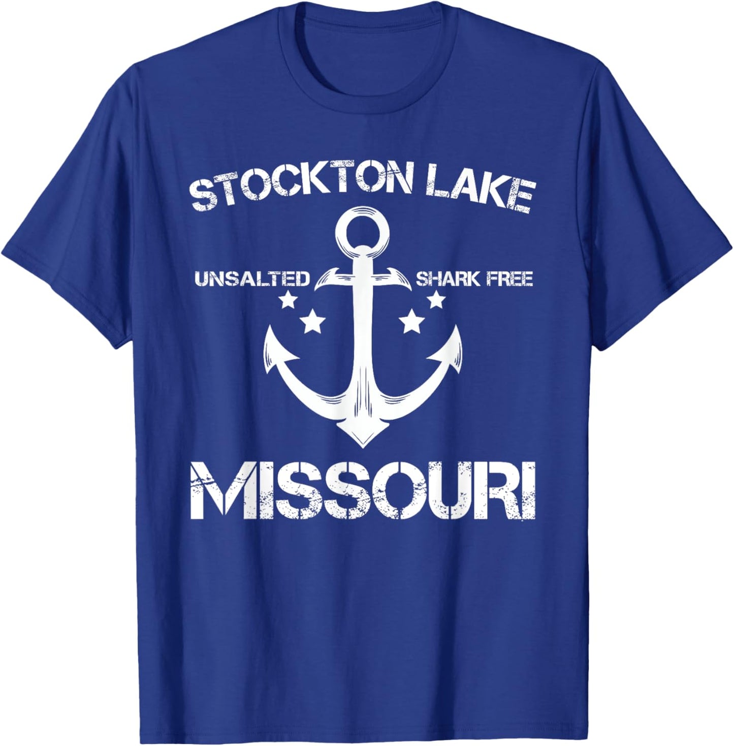 STOCKTON LAKE MISSOURI Funny Fishing Camping Summer Gift Men Women Girls Kids T-Shirt - T-Shirt | Royal