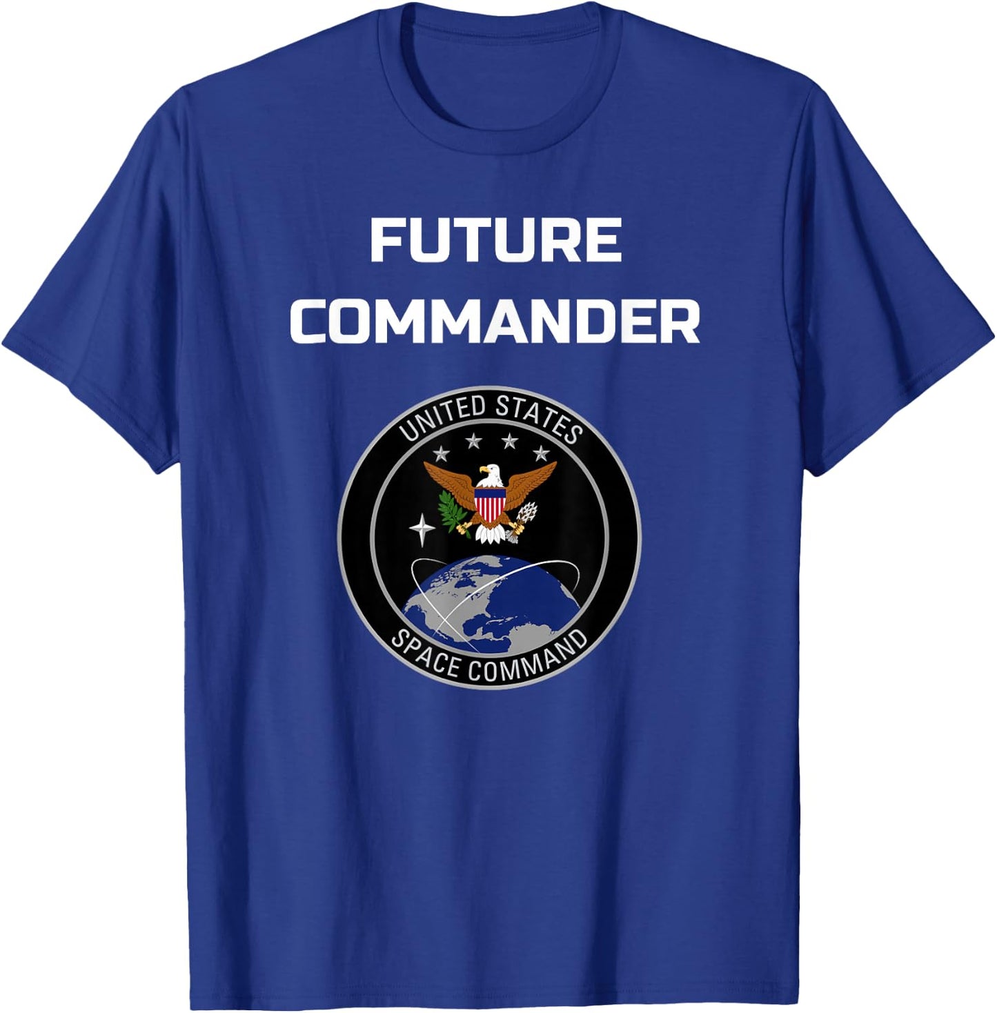 Future Commander United States Space Command T-Shirt - T-Shirt | Royal