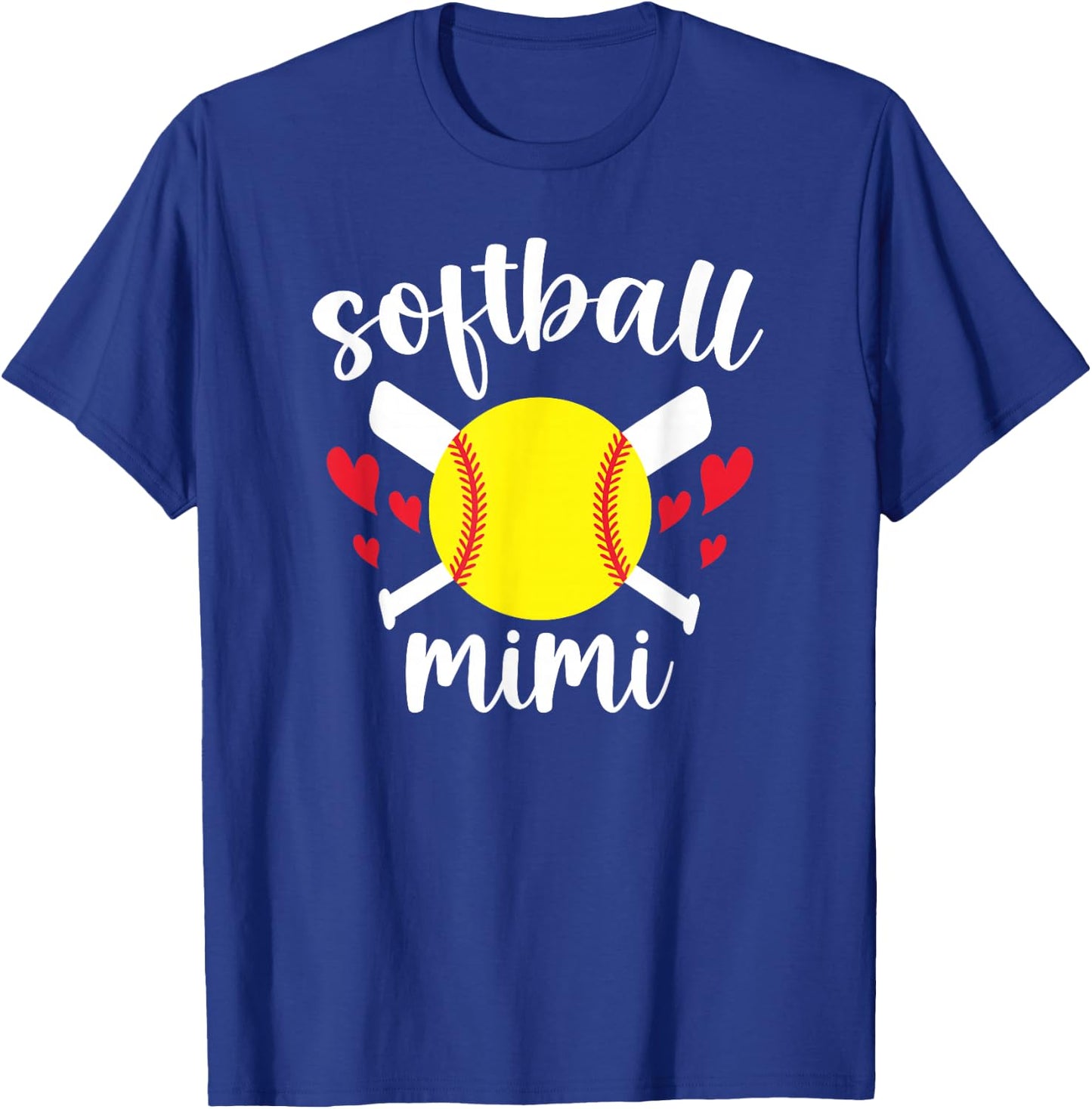 Softball Mimi Proud Mimi Of A Softball Player Mimi T-Shirt - T-Shirt | Royal