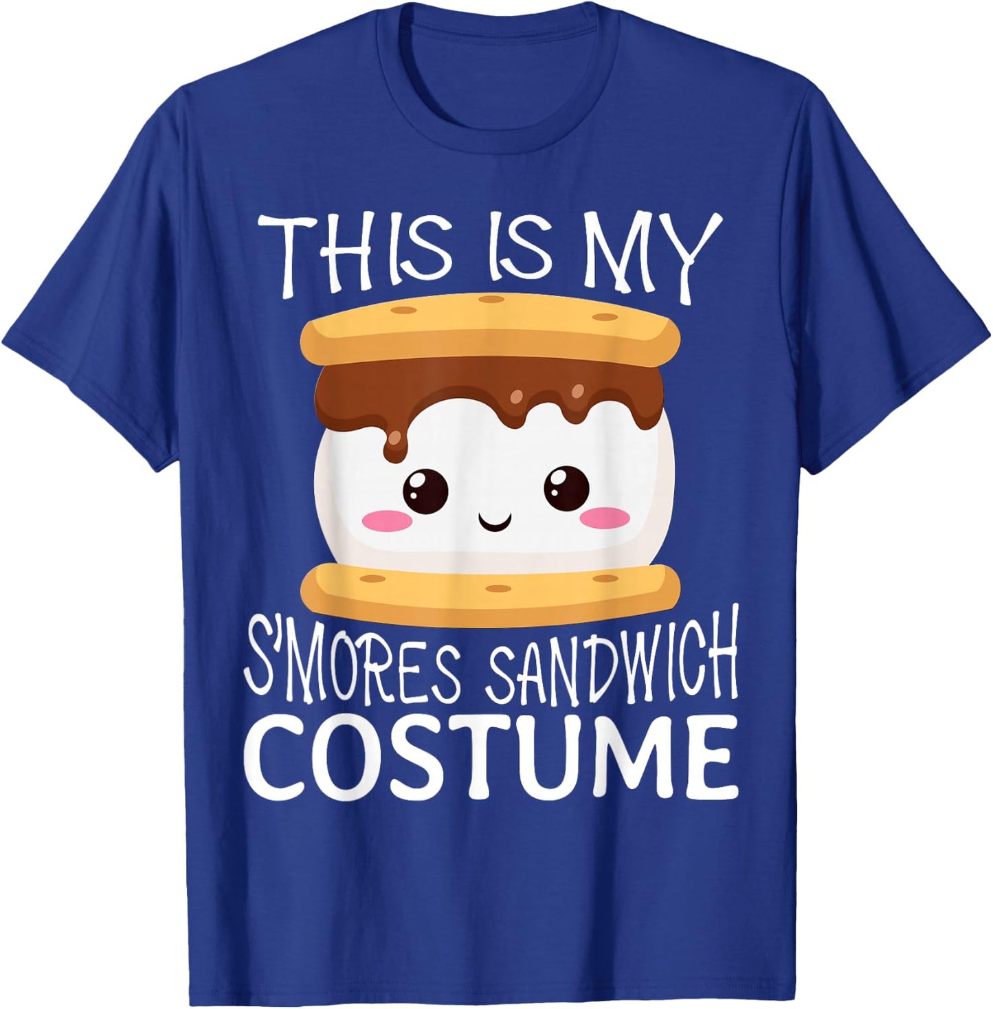 Smores Sandwich Big Camping Kawaii Halloween Group Costume T-Shirt - T-Shirt | Royal