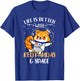 Life Is Better With Red Pandas And Space T-Shirt - T-Shirt | Royal