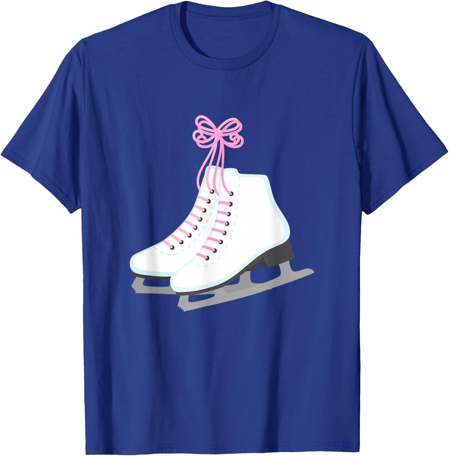 Ice Skate Figure Skating Skater Girls Teen Tween Women Coach T-Shirt - T-Shirt | Royal