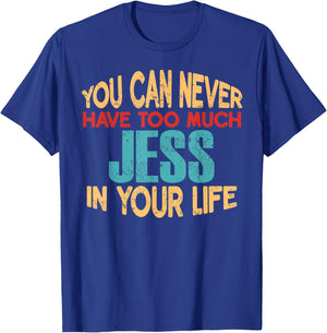 Funny Jess Personalized First Name Joke Item T-Shirt - T-Shirt | Royal