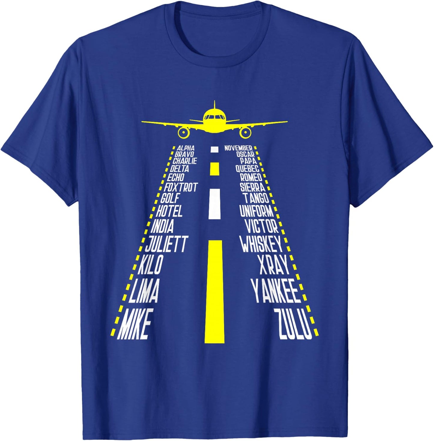 Aeroplane Guide - Flight School Aeroplane Pilot T-Shirt - T-Shirt | Royal