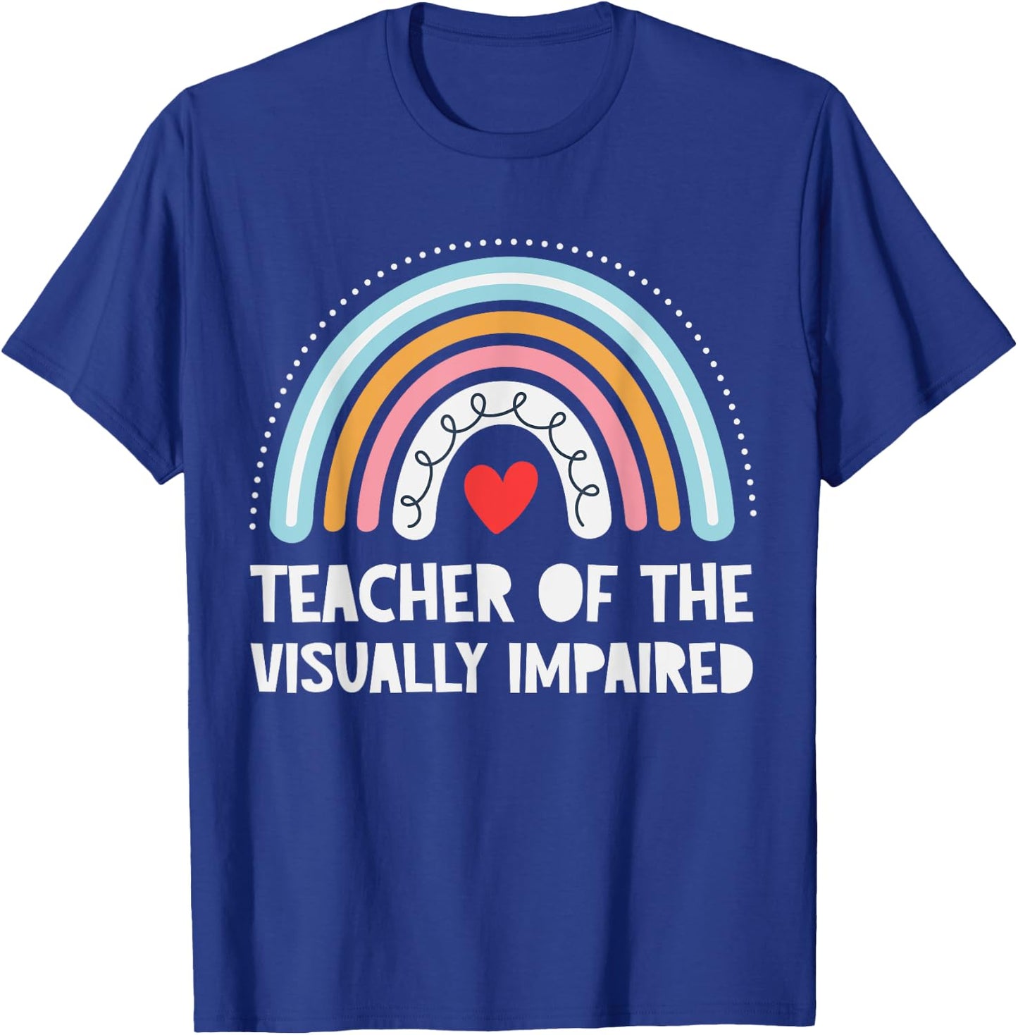 Vision Teacher Crew Boho Back School Appreciation Thank TVI T-Shirt - T-Shirt | Royal