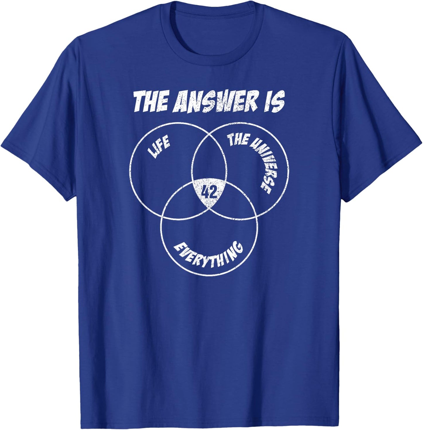 42 Answer to Life Universe Everything I Physics Nerd T-Shirt - T-Shirt | Royal