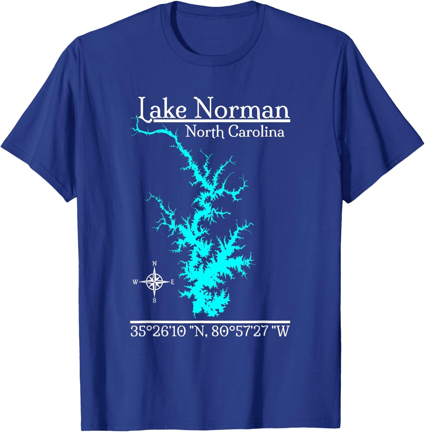 Lake Norman, North Carolina T-Shirt - T-Shirt | Royal